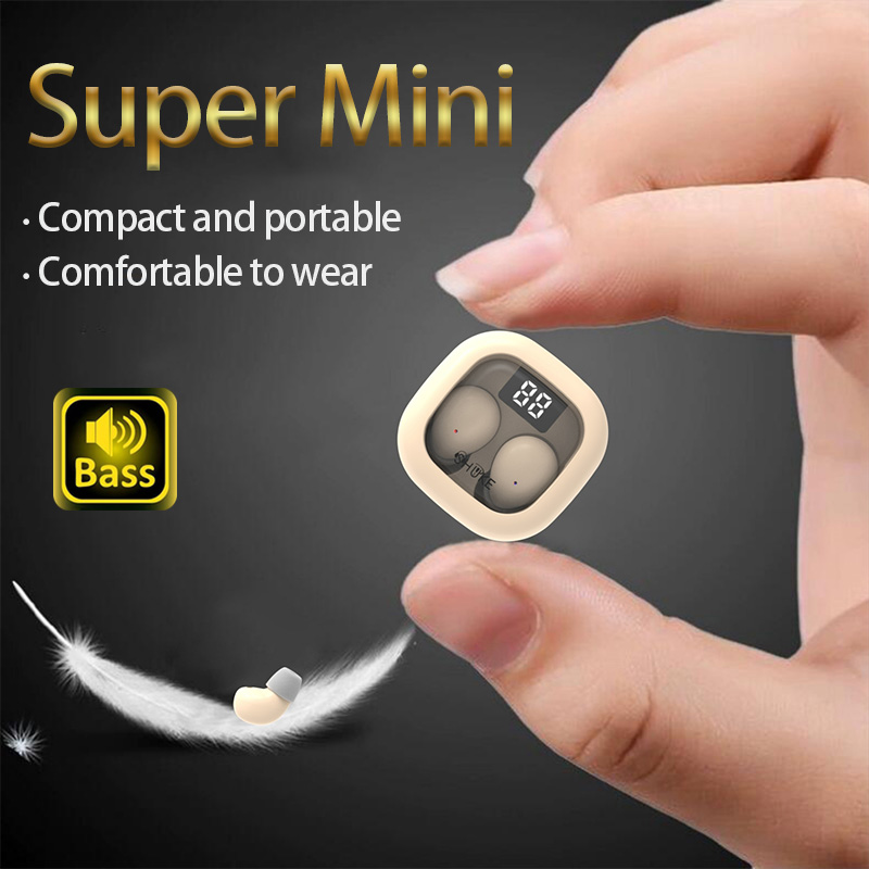 Type C Wired Earphones With Mic - SK-auriculares pequeños inalámbricos con Bluetooth, cascos